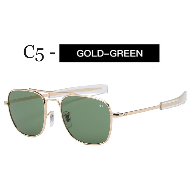 2022 คลาสสิกการบิน AO แว่นตากันแดดผู้ชาย American Army ทหารเลนส์แก้วแว่นตากันแดด UV400 Gafas de sol hombre