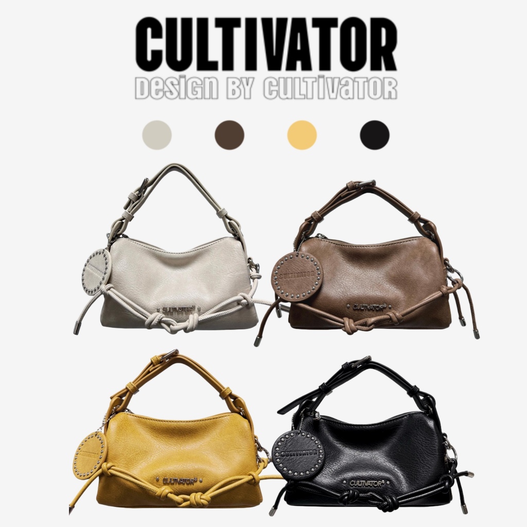 CULTIVATOR กระเป๋าโบสตันขนมปังโทสต์ ดีไซน์ออริจินอล ไม่ซ้ำใคร วินเทจ เข้าทุกลุค สไตล์ลำลอง ถือได้ สะพายข้าง ราคา ถูกที่สุด ดีลบีเคเค แกลเลอรีภาพที่ 2
