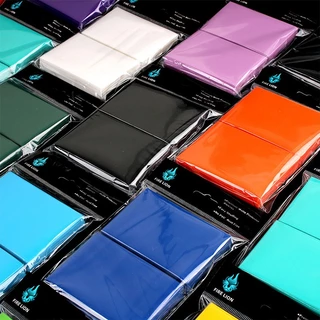 ปลอกการ์ด 66x91 มม. (100 แผ่น) เคลือบด้านหนา | เกมกระดาน Trading Card Protector ฝาครอบกันลื่น