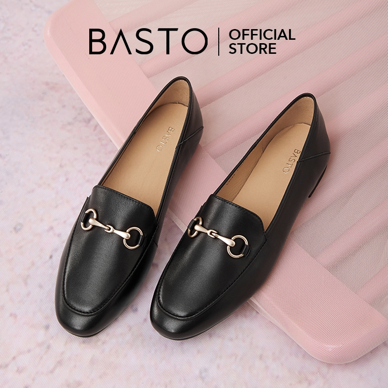 BASTO Women's Thick Heels Loafers รองเท้าส้นสูง รองเท้า loafer KA103