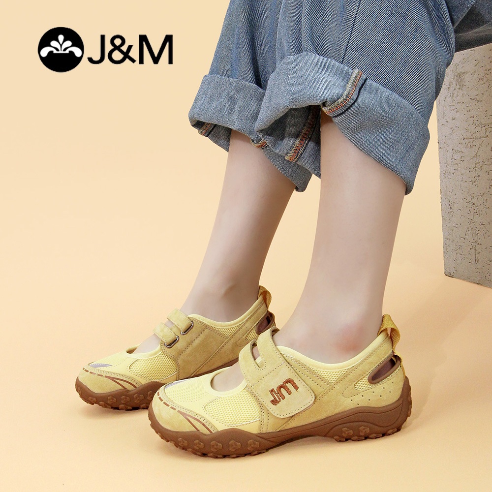 Joy&Mario รองเท้าผ้าใบผู้หญิง ผ้าโปร่ง น้ำหนักเบา สวมใส่สบาย เหมาะสำหรับเดิน