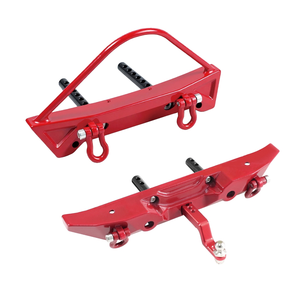 สําหรับ MN 1/12 MN128 RC รถโลหะด้านหน้าด้านหลังกันชน Crash เข็มขัด Trailer Hook Winch Hole อัพเกรดแผ่นด้านหลังชุด