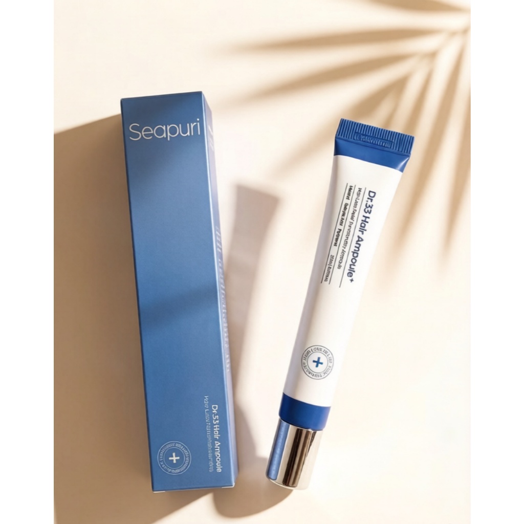 Seapuri Dr.33 Hair Scalp Ampoule 20ml Hair Loss Care Hair Care Essence Roller ราคา ถูกที่สุด ดีลบีเคเค