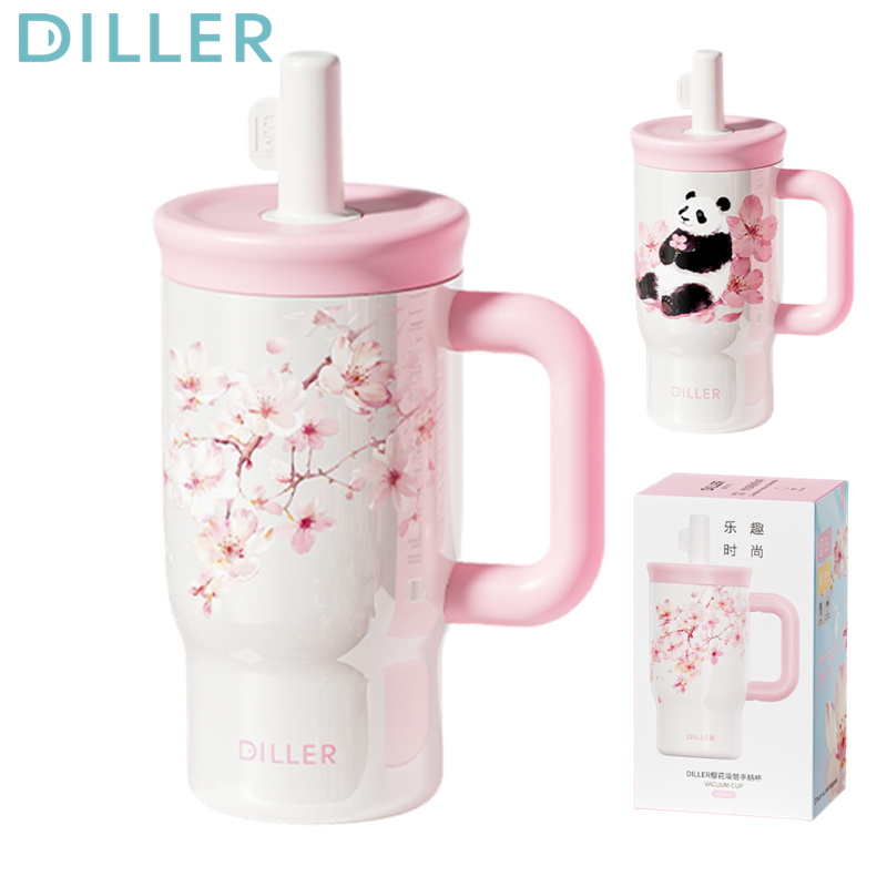 Diller Tumbler Thermos 316L แก้วสแตนเลสเก็บความเย็นและร้อนสูญญากาศถ้วยกาแฟฉนวน 450ml D9532