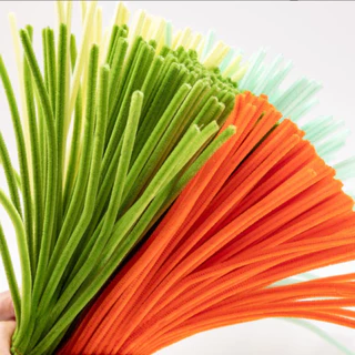 ลวดกำมะหยี่ DIY หนาพิเศษ ขนฟู ลวดกำมะหยี่ดัดงอ เส้นแน่น สีพาสเทล แท่งเกลียวหลากสี งานประดิษฐ์ ดอกไม้