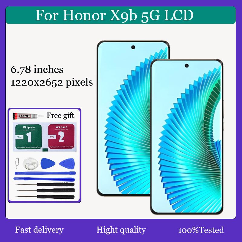 Original สําหรับ Honor x9b 5G จอแสดงผล LCD Touch Screen Digitizer Assembly Replacement