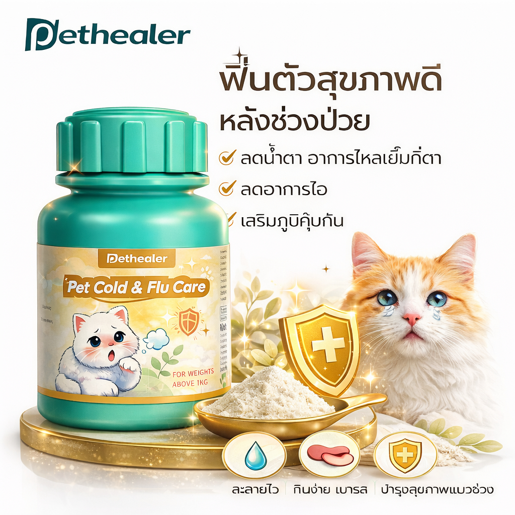อาหารเสริมเพื่อสุขภาพ 50g ช่วยเสริมสร้างภูมิคุ้มกันสำหรับแมวและสุนัข คุณภาพสูง ส่งไว