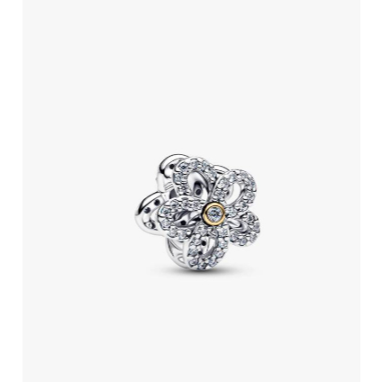2026 NewS925 Pavé Floral Hollow-Out Pendant/DIY Fashion Simple Pendant