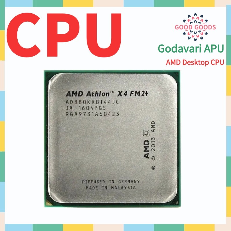 Athlon X4 880K AMD Godavari APU โปรเซสเซอร์เดสก์ท็อป CPU ซ็อกเก็ต FM2+ 906Pin