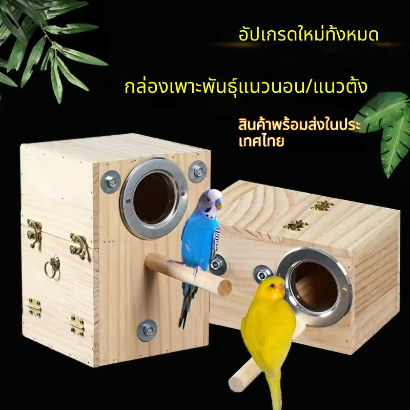 กล่องเพาะพันธุ์นกแก้วแนวตั้ง ทำความสะอาดง่าย มองเห็นภายในได้ รักษาความเป็นส่วนตัว รังนกแบบเสียบปลั๊ก เก็บความร้อน เหมาะสำหรับนกซวนเฟิง