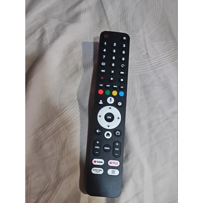 รีโมทคอนโทรลทดแทนสําหรับ SHARP Google TV 4K Android TV รุ่น UNFRAUD EAX/536 | ไม่มีฟังก์ชั่นเสียง | รองรับ YouTube และ Netflix