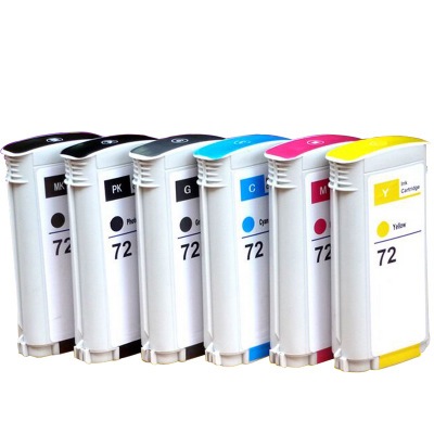C9370A MBK C9371A C C9372A M C9373A Y C9374A GY C9403A PBK สําหรับ HP 72 INK T610 T620 T770 T1100 T1