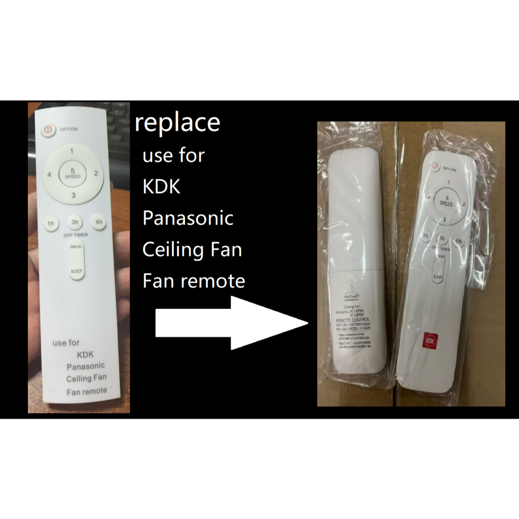 สําหรับรีโมทพัดลมเพดาน KDK PANASONIC REMOTE CONTROL (M14JH1612ZM) สําหรับพัดลมระบายความร้อน MODEL : 