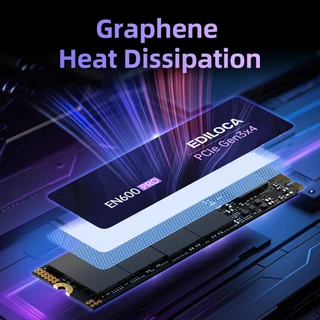 Ediloca EN600Pro NVMe PCIe Gen3x4 M.2 2280 SSD Read 3200MB/s Write 1750MB/s สำหรับ Laptop และ PC 250GB 256GB 512GB 1TB 2TB