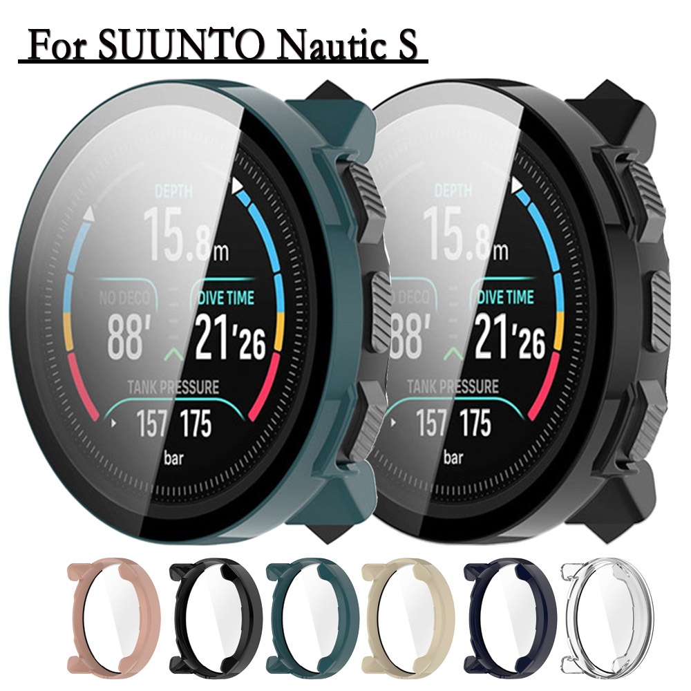 2 in 1 สําหรับ SUUNTO Nautic S นาฬิกากระจกนิรภัย PC นาฬิกาสําหรับ SUUNTO Nautic S