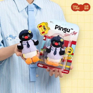 MarTUBE Pingu School Uniform Plush Bag Charm Keychain พวงกุญแจตุ๊กตาชุดนักเรียน ตุ๊กตาห้อยกระเป๋า