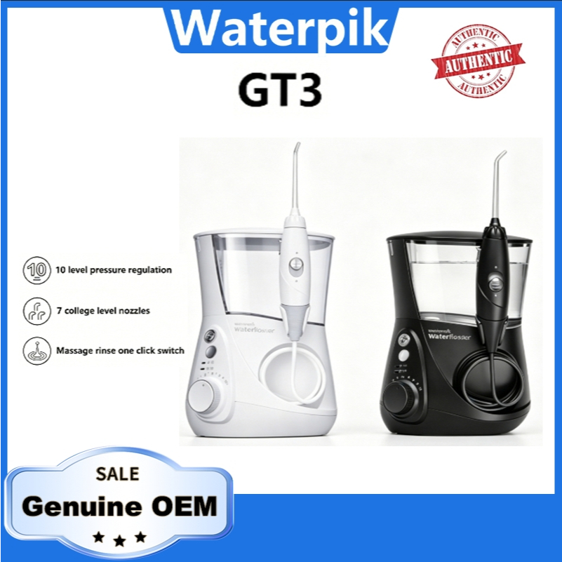 Waterpik Toothbrush GT3 Household Desktop Toothbrush Water Floss Toothbrush+7 Nozzles
