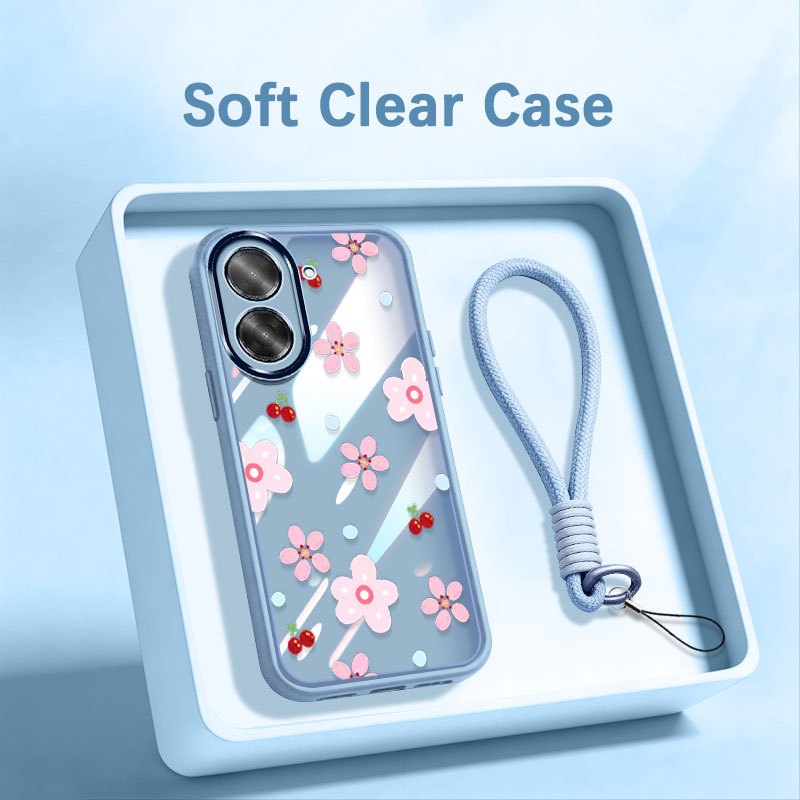 YBD เคสโทรศัพท์สําหรับ Redmi A7 Pro Xiaomi POCO C85X 5G INS สไตล์ดอกไม้ฤดูร้อนสด Soft Clear Shell