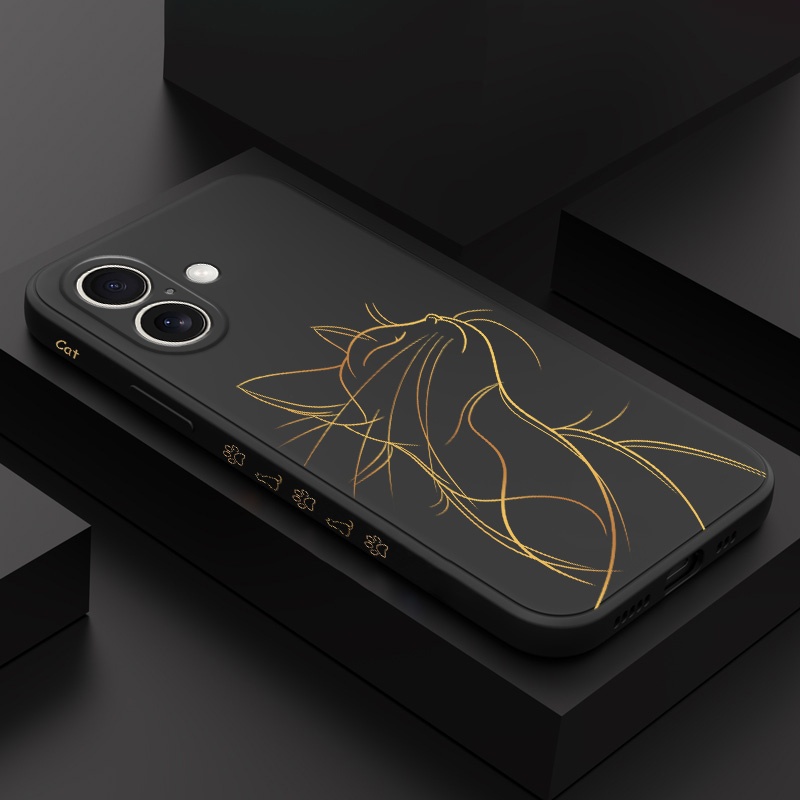 Graceful Catเคสโทรศัพท์สําหรับiPhone 17 Air 16 Plus 17E 16E Pro Max 4G 5Gแฟชั่น