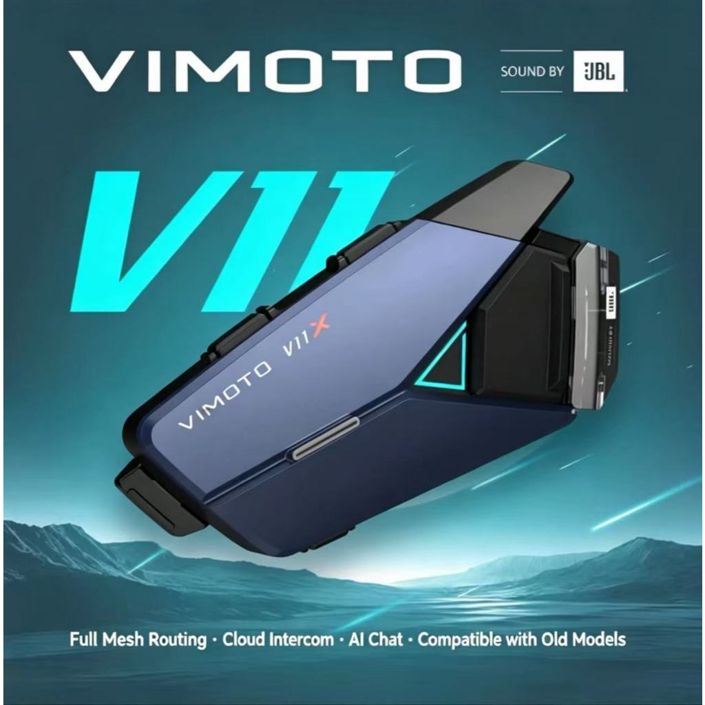 VIMOTO V11X XR V10X V10S หมวกกันน็อคมอเตอร์ไซค์ชุดหูฟังบลูทูธ