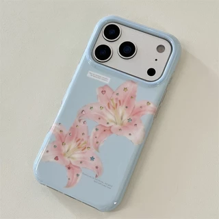 สําหรับ iphone Case 17 Pro Max 16 Pro Max 15 Pro Max เคสโทรศัพท์ผ้าลินินสีน้ําเงิน