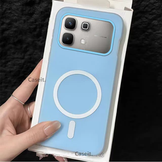 สําหรับ infinix Note Edge , Note 60 Pro Note60 5G เคสโทรศัพท์ Magnetic Matte Candy สีใส่การ์ดรูปถ่าย 2in1 กรณี