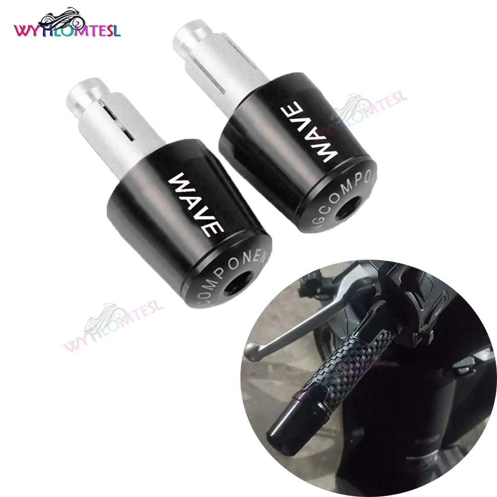 CNC Handlebar Grips Bar End Plugs Fit สําหรับ Honda Wave Alpha/RSX Dream 110/Yuga อุปกรณ์รถจักรยานยนต์