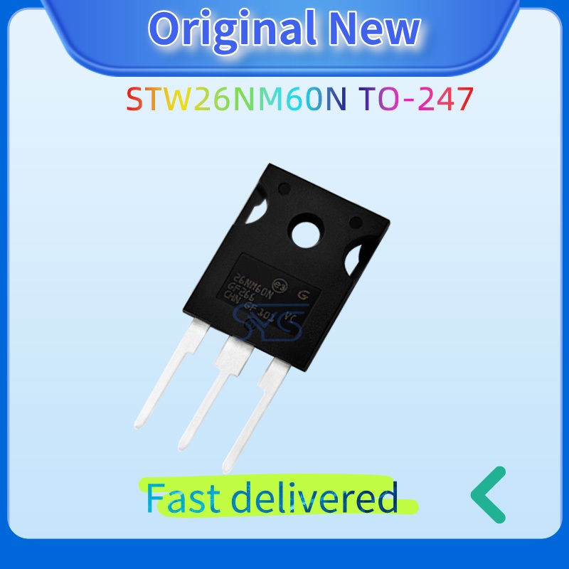 5 ชิ้นใหม่ STW26NM60N 26NM60N TO-247 MOSFET 600V ทรานซิสเตอร์