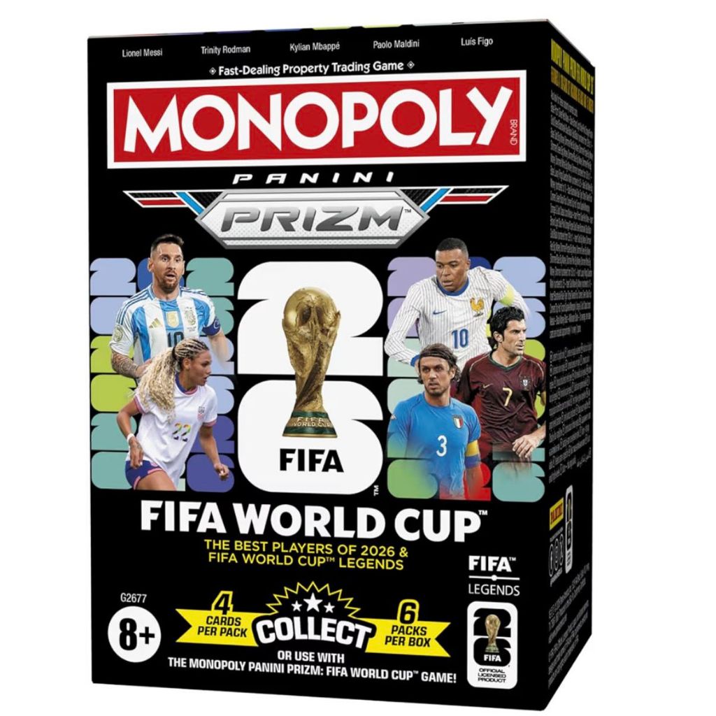 Hasbro Panini Prizm Monopoly FIFA World Cup 26 Blaster Box