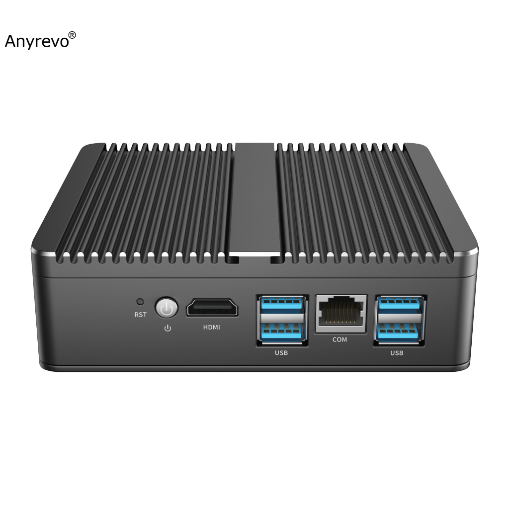 Quad Core Soft Router Intel Celeron J4125 Mini PC 6 Intel 2500M LAN 2 DDR4 mSATA HDMI COM สําหรับ pf
