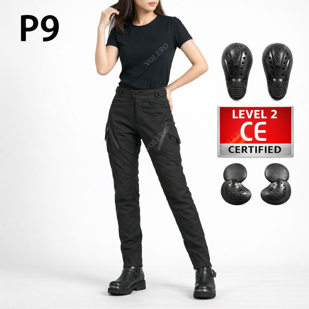 VOLERO P9 กางเกงขี่มอเตอร์ไซค์ กันน้ำ ตาข่ายระบายอากาศ พร้อมการ์ด CE2