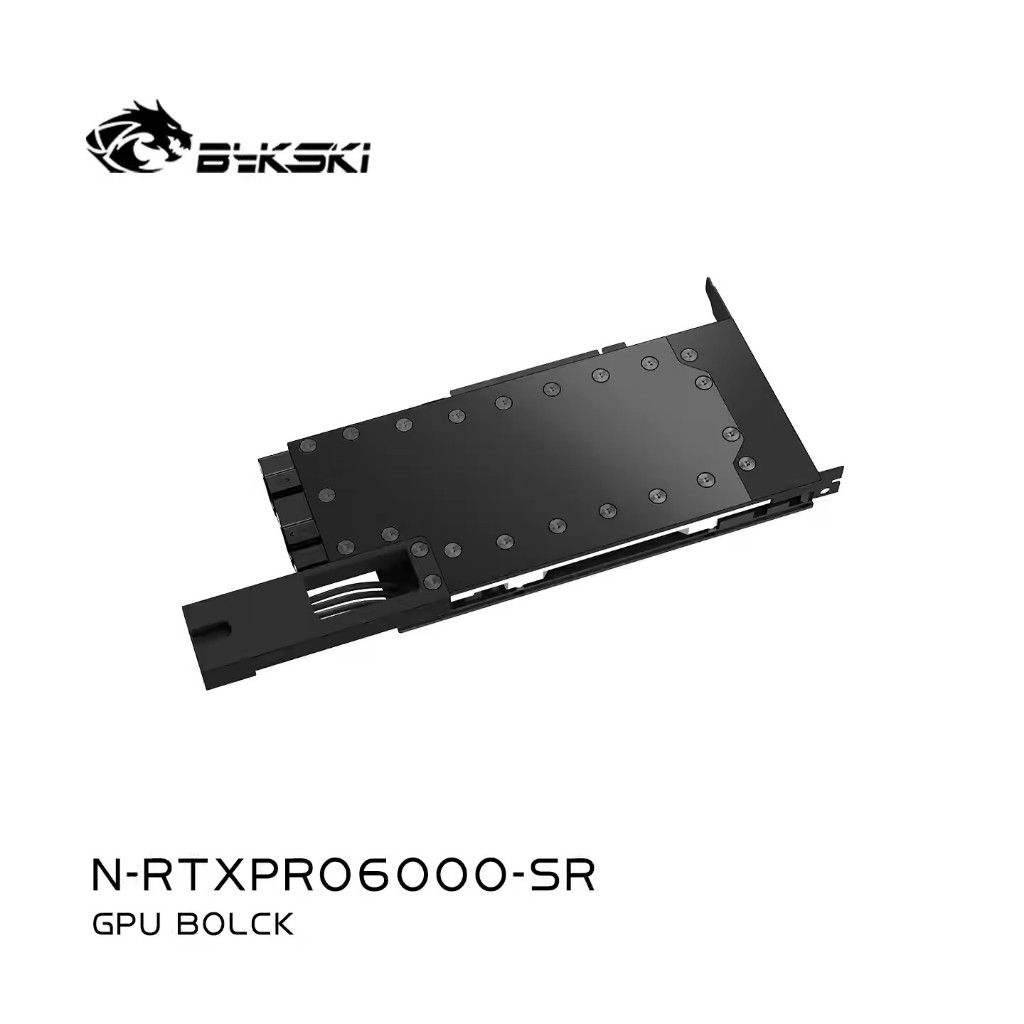 Bykski N-RTXPRO6000-SR Full Metal GPU Water Cooler, ใช้งานร่วมกับ NVIDIA RTX Pro 6000