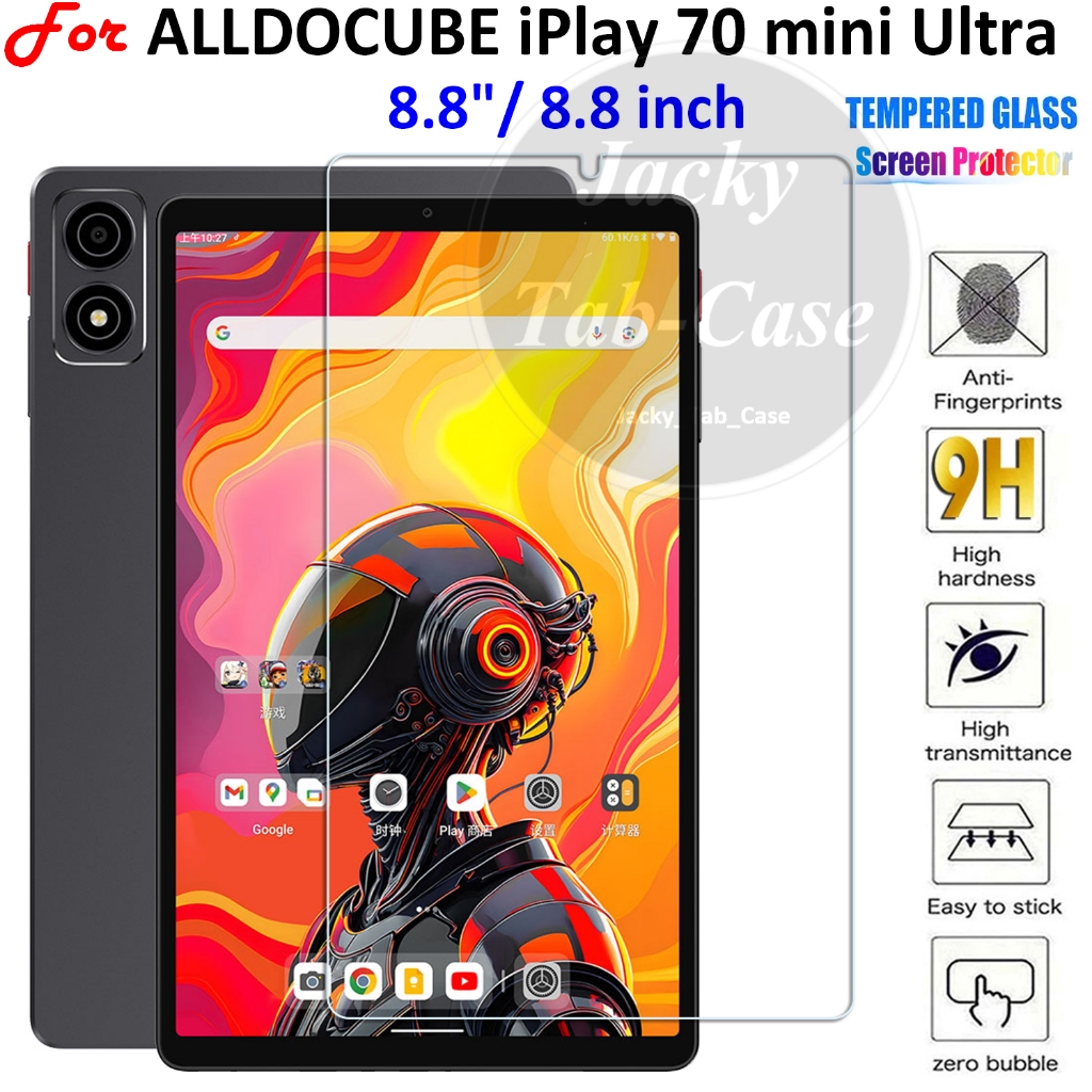 สําหรับ ALLDOCUBE iPlay 70 Mini Ultra 8.8 นิ้ว/iPlay70 Mini Pro 8.4 นิ้วกระจกนิรภัย 9H HD ป้องกันหน้