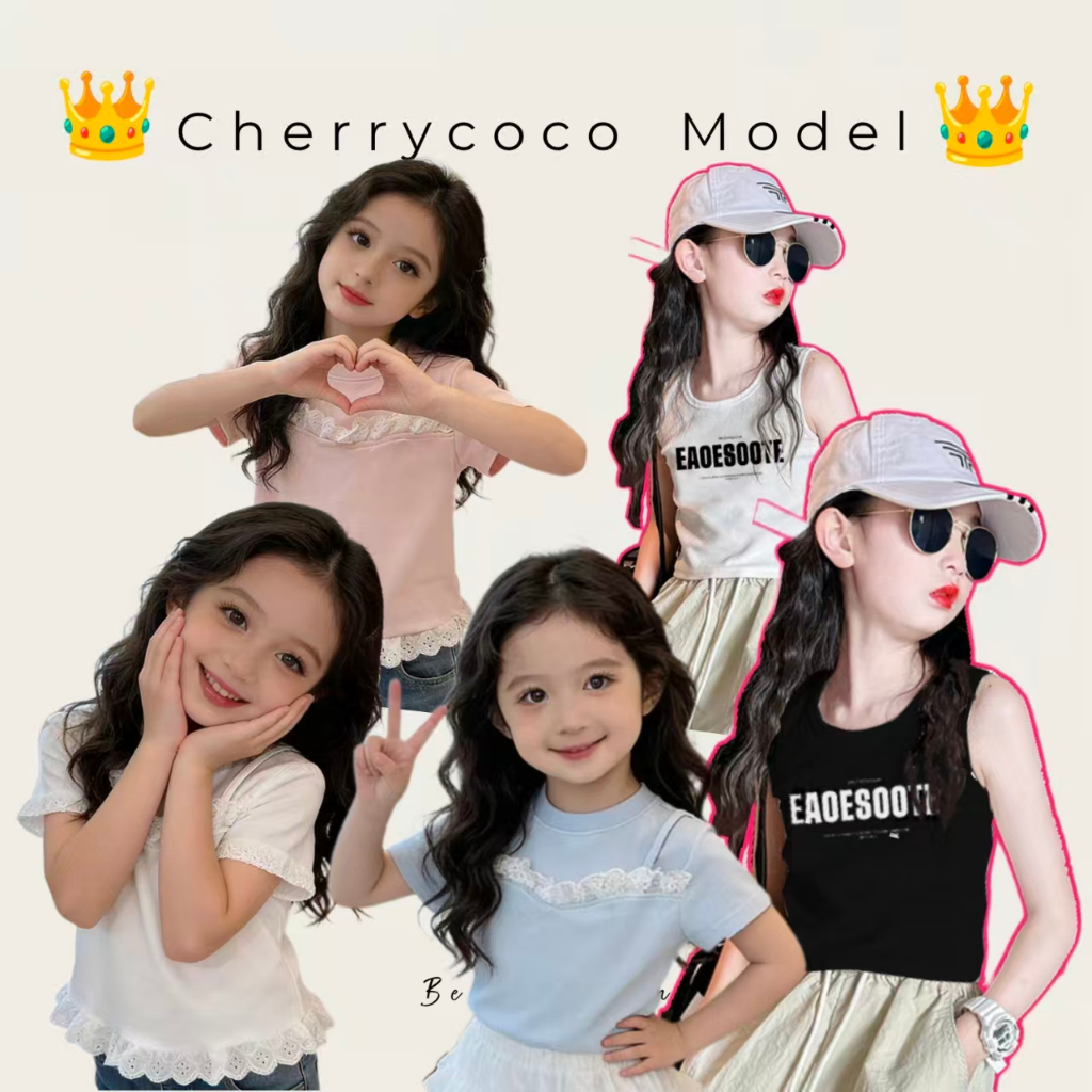 【ไทยสปอต】🇹🇭 จัดส่งทันที ฤดูร้อนสาวรูปแบบใหม่ไม่สม่ําเสมอเสื้อกั๊กเวอร์ชั่นเกาหลีเด็กกลวงเสื้อยืดแขนกุด