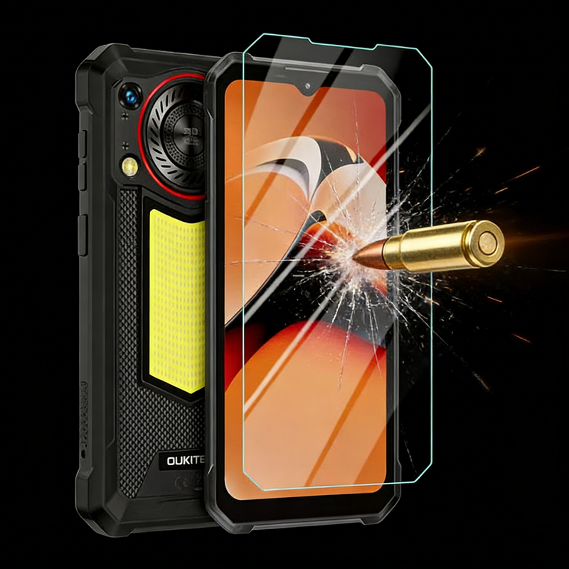 Oukitel WP53 Pro / WP55 Pro กระจกนิรภัยป้องกันหน้าจอ 9HD ฟิล์มคลุมทั้งหมด