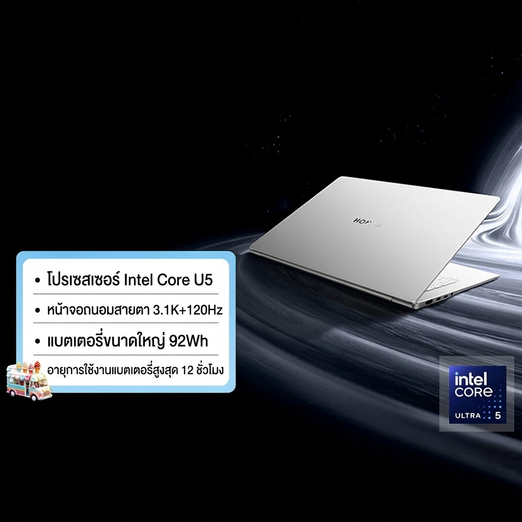 Glory MagicBook Pro14 AI Thin Light Notebook 92Wh แบตเตอรี่ 14.6 นิ้วหน้าจอป้องกันดวงตา