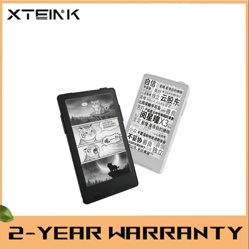 XTEINK X3 กระดาษอิเล็กทรอนิกส์แบบพกพาพิเศษเครื่องอ่านหน้าจอหมึกขนาด 3.7 นิ้วพร้อมหน้าพลิกบาง 4.9 มม. และการออกแบบบางเฉียบ