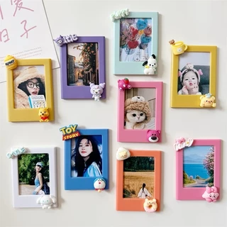 มินิ กรอบรูปแม่เหล็กติดตู้เย็น/อุปกรณ์ตกแต่ง Pegboard/เครื่องประดับ 3D/กระดานข้อความ/สติกเกอร์เอกสารสํานักงาน/อาหารจําลอง/สติกเกอร์ตู้เย็น/ภาพโพลารอยด์