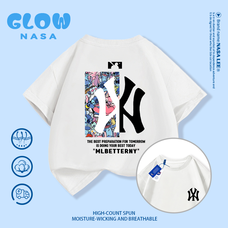 【จัดส่งไว 48h】👕 เสื้อยืด NASA ลาย IP 🔥 เท่ไม่ซ้ำใคร ใส่ได้ทุกโอกาส ☀️ เด็กหญิง/เด็กชาย 3-16 ปี
