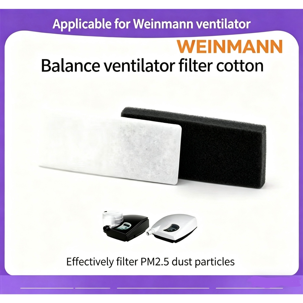 10 ชิ้นWeinmann Balance Series ตัวกรองเครื่องช่วยหายใจผ้าฝ้ายตัวกรอง CPAP ตัวกรองอากาศ