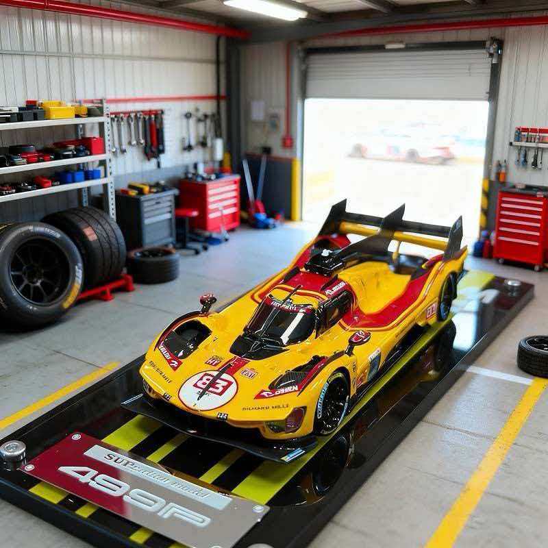 SUP1: 64 Leap Horse 499P2025 Le Mon 24h Endurance Race AF Corse No. 83 Champion เรซิ่นรถยนต์