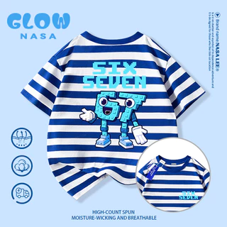🔥 เสื้อยืด NASA ลาย sixseven สไตล์อินเตอร์ 🌍 ผ้าคอตตอนนุ่ม ใส่ได้ทุกโอกาส ✅ เด็กหญิง/เด็กชาย 3-16 ปี