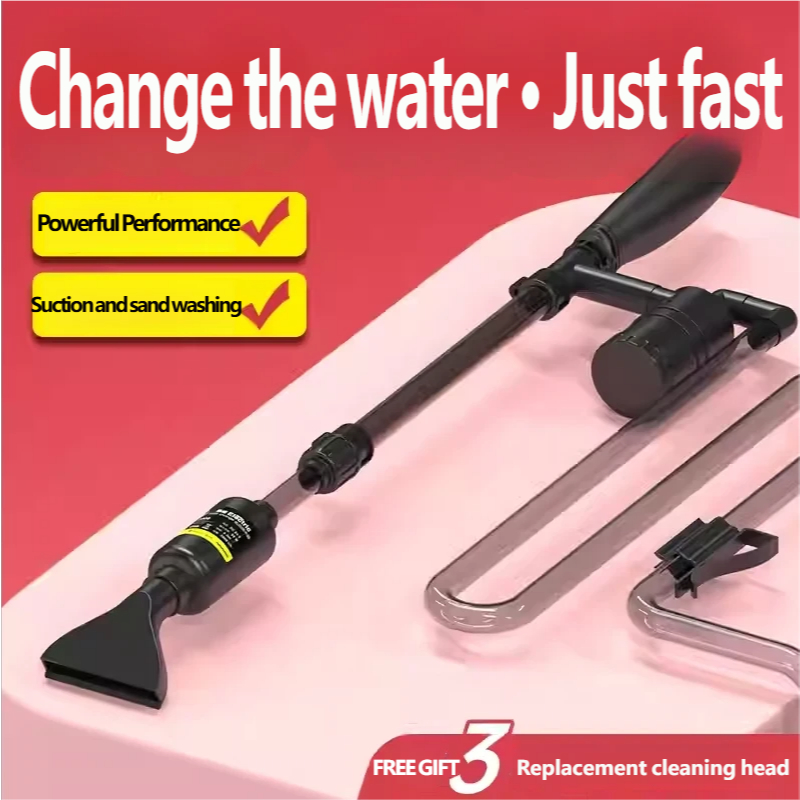 Old Fisherman-เครื่องเปลี่ยนน้ำไฟฟ้าตู้ปลา ล้างทราย ทำความสะอาด และปั๊มดูดอุจจาระปลา