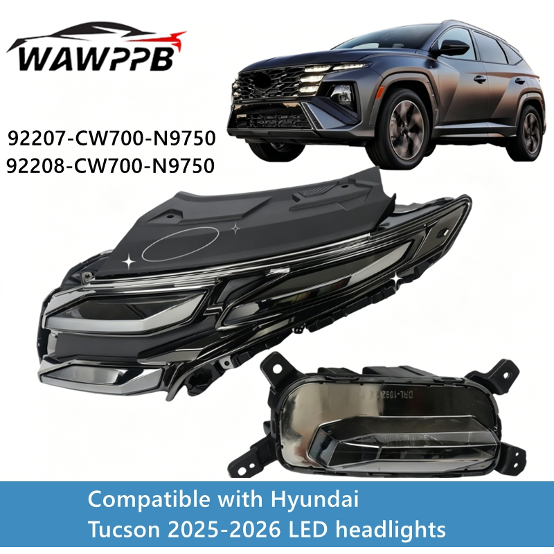 สําหรับ 2025-2026 Hyundai Tucson LED ไฟวิ่งกลางวันไฟหน้า 92207-CW700-N9750 92208-CW700-N9750