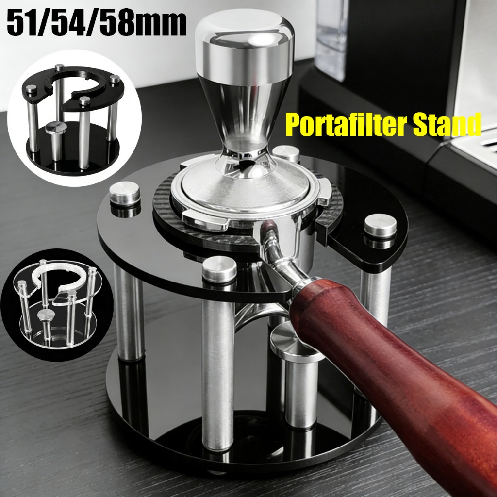 [จัดส่งในประเทศ] 1 ชิ้น 51/54/58 มิลลิเมตรกาแฟ Portafilter ผู้ถือ,Espresso Tamper Stand,ผู้ถือเอสเปรสโซเหมาะกับ 51/54/58 มิลลิเมตร Portafilters (ขายเท่านั้นขาตั้ง)