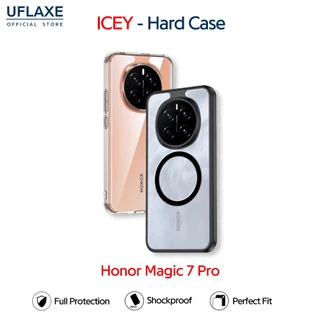UFLAXE ICEY - เคส Honor Magic 7 Pro - เคสแข็งใสกันเหลืองกันกระแทก เคสโทรศัพท์ด้านบางเฉียบป้องกันรอยนิ้วมือ