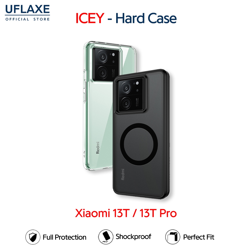 UFLAXE ICEY - เคส Xiaomi 13T / Xiaomi 13T Pro - เคสแข็งใสกันเหลืองกันกระแทก เคสโทรศัพท์ด้านบางเฉียบป้องกันรอยนิ้วมือ