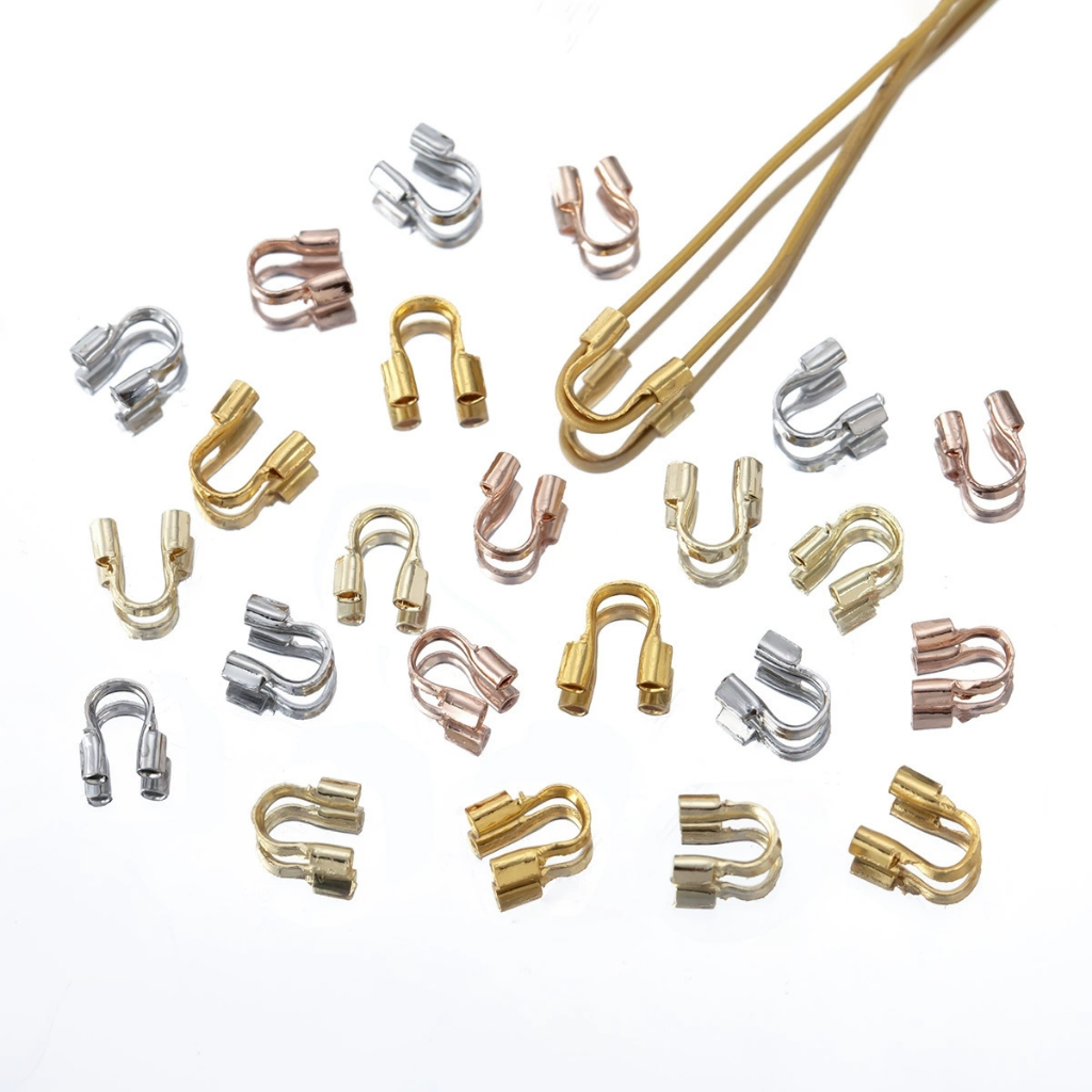 100pcs 14K ชุบทอง U เข็มกลัดทำด้วยมือ DIY สร้อยข้อมือสร้อยคอเชื่อมต่ออุปกรณ์เสริม
