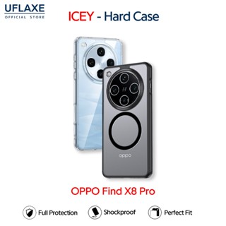 UFLAXE ICEY - เคส OPPO Find X8 Pro - เคสแข็งใสกันเหลืองด้านก…