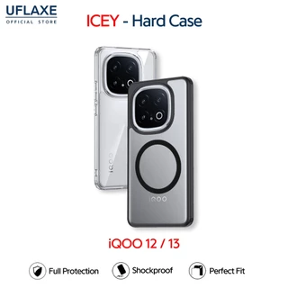 UFLAXE ICEY - เคส iQOO 12 / iQOO 13 - เคสแข็งใสกันเหลืองกันกระแทก เคสโทรศัพท์ด้านบางเฉียบป้องกันรอยนิ้วมือ